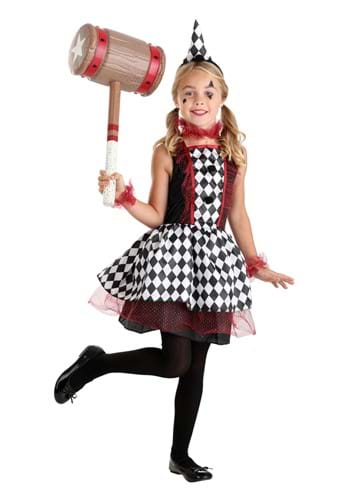 Fantasia de Harley Quinn da Borgonha – Burgundy Harlequin Costume for Kids