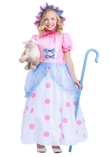 Fantasia de Pequena  Bo Peep para Meninas – Little Bo Peep Girls Costume