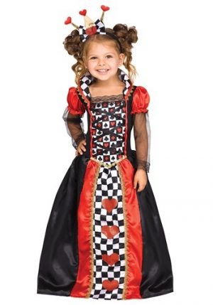 Fantasia de Rainha de Copas para criança- Toddler’s Queen of Hearts Costume
