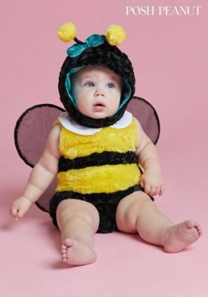 Fantasia de amendoim Beatrice Bumble Bee para bebês- Posh Peanut Beatrice Bumble Bee Costume for Infants