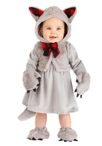 Fantasia de bebê lobo para meninas- Baby Wolf Costume for Girls