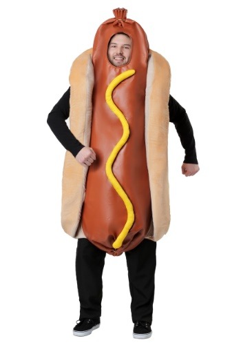 Fantasia de cachorro-quente adulto para Halloween- Adult Hot Dog Halloween Costume