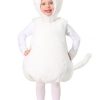 Fantasia de gatinho branco para bebês- Bubble Body Toddlers White Kitty Costume