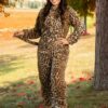 Fantasia de leopardo Lana de amendoim elegante para adultos- Posh Peanut Lana Leopard Costume for Adults