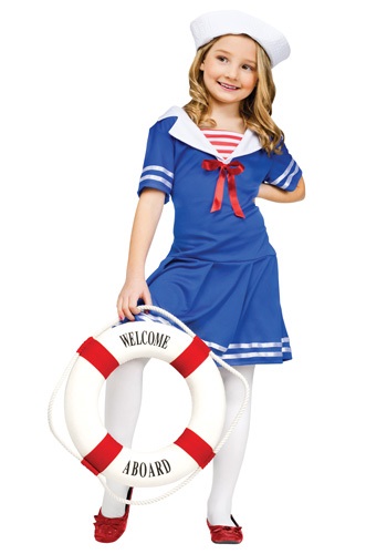Fantasia de marinheiro doce para meninas – Girls Sweet Sailor Costume