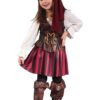 Fantasia de menina pirata infantil caribenha- Caribbean Toddler Pirate Girl Costume