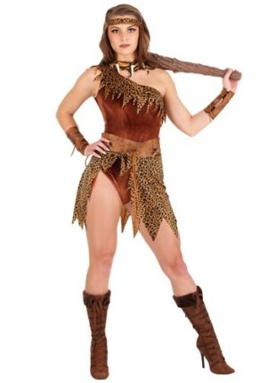 Fantasia de mulher das cavernas – Fierce Cavewoman Costume for Women