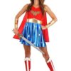 Fantasia de mulher maravilha com capa para adultos – Caped Wonder Woman Costume for Adults