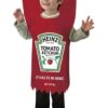 Fantasia de pacote de ketchup Heinz para crianças – Heinz Ketchup Packet Costume for Kids