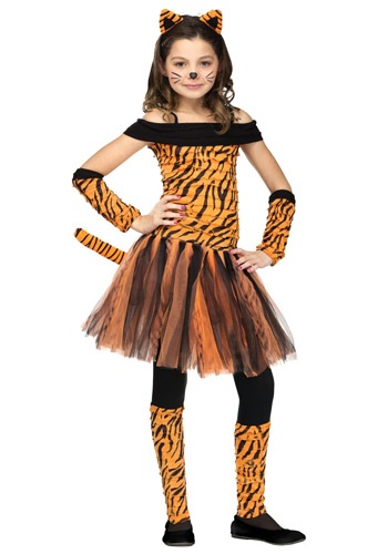 Fantasia de tigresa feminina – Girls Tigress Costume