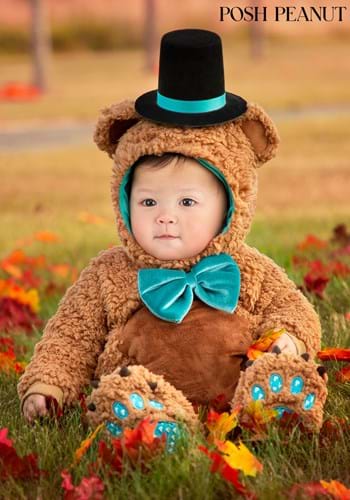 Fantasia de urso elegante de amendoim para bebês – Posh Peanut Archie Bear Costume for Infants