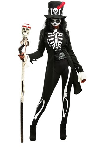 Fantasia esqueleto vodu feminino tamanho plus size – Plus Size Ladies Voodoo Skeleton Costume