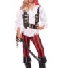 Fantasia feminina de pirata elegante- Girl’s Posh Pirate Costume