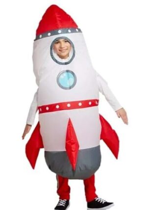 Fantasia infantil de foguete inflável – Inflatable Rocket Ship Kids Costume