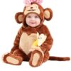 Fantasia infantil de macaco fofinho – Cutie Monkey Infant Costume