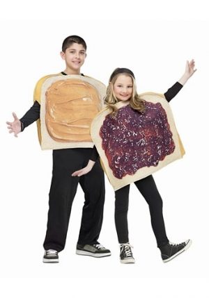 Fantasia infantil de manteiga de amendoim e geleia – Peanut Butter and Jelly Kids Costume