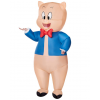 Fantasia inflável de porco Porky para adultos  Looney Tunes- Adult Porky Pig Inflatable Costume  Looney Tunes