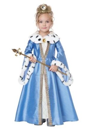 Fantasia  rainha para menina infantil  – Girl’s Little Queen Toddler Costume