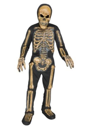Fantasia realista de esqueleto para meninos – Boys Realistic Skele-bones Costume