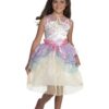 Fantasia vestido de unicórnio para crianças- Dashing Unicorn Dress Costume For Kids