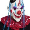 Máscara de palhaço do mal vermelho e azul para adultos- Red and Blue Evil Clown Mask for Adults