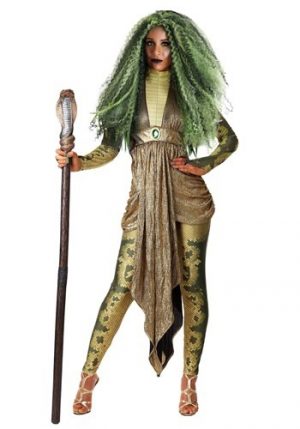 fantasia Plus Size Deluxe Medusa para Mulheres – Plus Size Deluxe Medusa Costume for Women