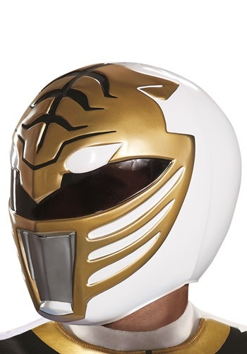 Capacete adulto de Power Rangers White- Adult Power Rangers White Ranger Helmet