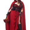 Fantasia Chapeuzinho Vermelho Dark Plus size- Dark Plus Size Red Riding Hood Costume