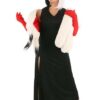 Fantasia Cruella De Vil Plus Size – Cruella De Vil Stole Costume for Plus Size Women from Disney’s 101 Dalmatians