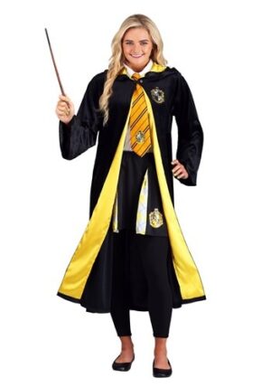 Fantasia Deluxe Harry Potter Adulto Plus Size – Deluxe Harry Potter Adult Plus Size Hufflepuff Robe Costume