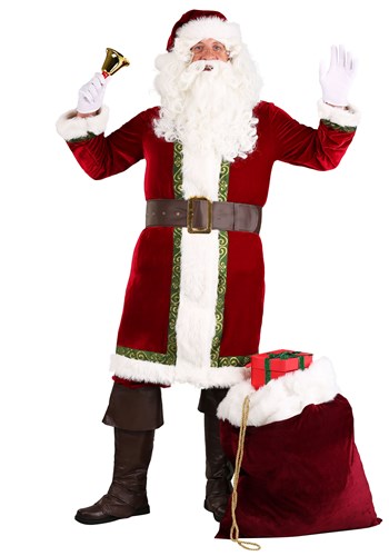 Fantasia Papai Noel Plus Size – Men’s Old Time Santa Claus Plus Size Costume