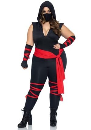 Fantasia de Ninja sexy Plus Size- Deadly Ninja Women’s Sexy Plus Size Costume