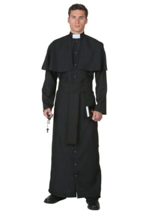 Fantasia de Padre Plus Size- Plus Size Deluxe Priest Costume