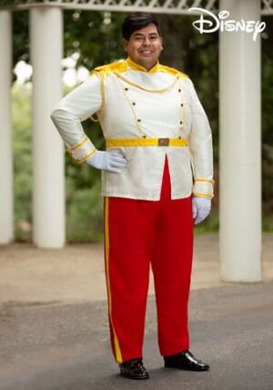 Fantasia de Príncipe Encantado Plus Size da Cinderela da Disney – Prince Charming Costume for Plus Size Men from Disney’s Cinderella