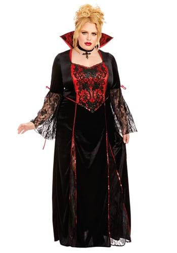 Fantasia de Vampira Adulto Plus Size para Mulher – Plus Size Vampira Adult Costume for Women