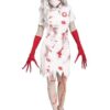 Fantasia de enfermeira de terror para mulheres – Horror Nurse Costume for Women