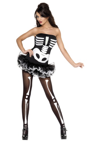 Fantasia de esqueleto sexy feminino – Women’s Sexy Skeleton Costume