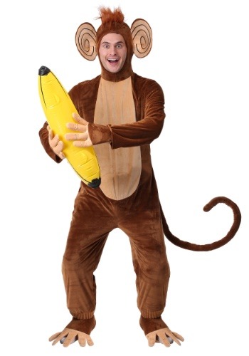 Fantasia de macaco funky adulto plus size- Adult Plus Size Funky Monkey Costume