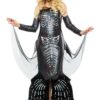 Fantasia de sereia feminina com esqueleto – Glamour Skeleton Women’s Mermaid Costume