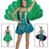 Fantasia feminina de pavão – Womens Showgirl Peacock Costume