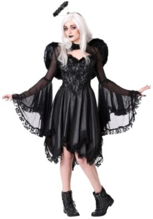 Fantasia feminino clássico Dark Anjo – Women’s Classic Dark Angel Costume