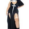 Fantasia sexy de freira Plus Size – Sultry Sinner Women’s Sexy Plus Costume