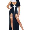 Fantasia sexy feminina sensual Freira pecadora – Sultry Sinner Women’s Sexy Costume