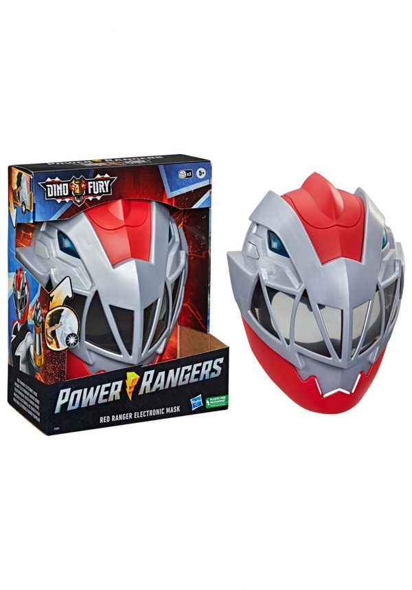 Máscara de batalha Power Rangers Red Dino Fury – Red Ranger Battle Mask Power Rangers Dino Fury