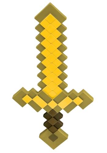 Acessório para fantasia de espada de ouro do Minecraft – Gold Sword Costume Accessory from Minecraft