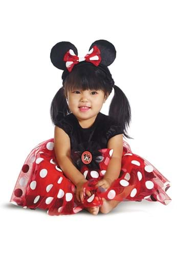 Fantasia Deluxe  Minnie Mouse para bebês – Red Minnie Mouse Deluxe Costume for Infants