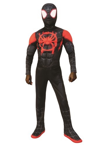 Fantasia Infantil Homem Aranha Dark – Spider-Man Miles Morales Deluxe Child Costume