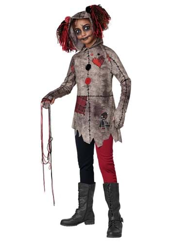 Fantasia boneca de Voodu para Meninas- Voodoo Tunic Dress Costume for Girls