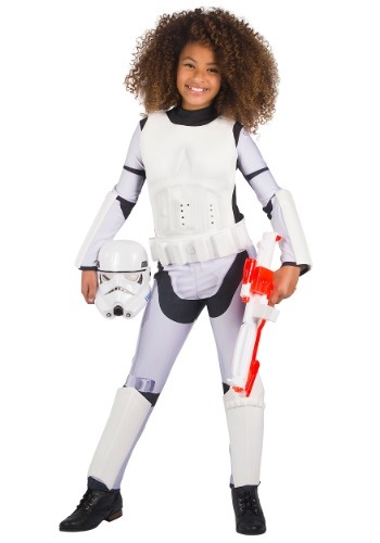 Fantasia clássico Infantil Menina de Star Wars Stormtrooper -Girls Classic Star Wars Stormtrooper Costume