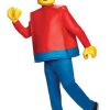 Fantasia de Lego Guy Deluxe para adultos- Deluxe LEGO Adult Lego Guy Costume